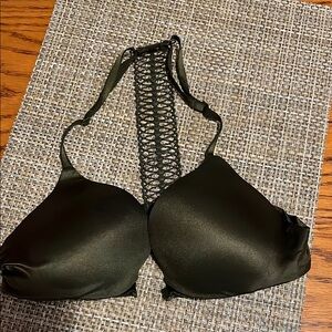 Victoria's Secret Gray Strappy Back Bra